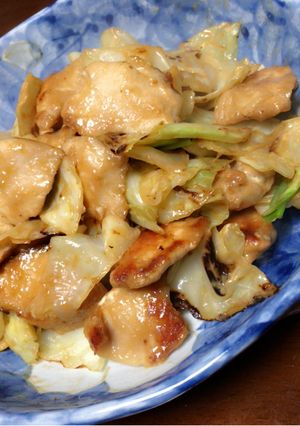 キャベツとムネ肉のマヨポン炒め-レシピのメイン写真