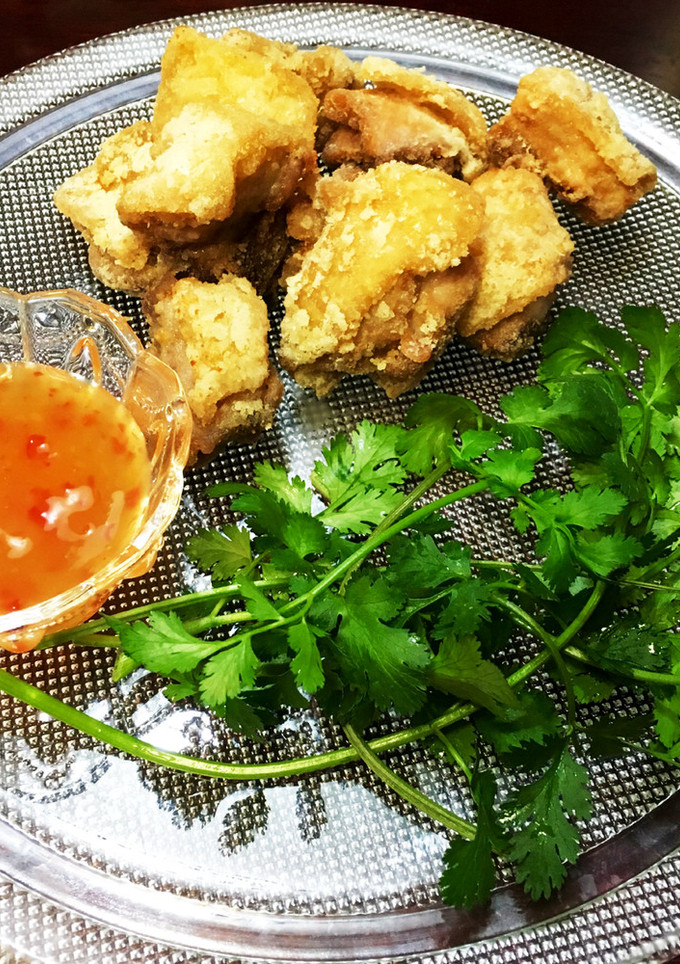 簡単！パクチーと食す鶏の唐揚げ タイ風-レシピのメイン写真