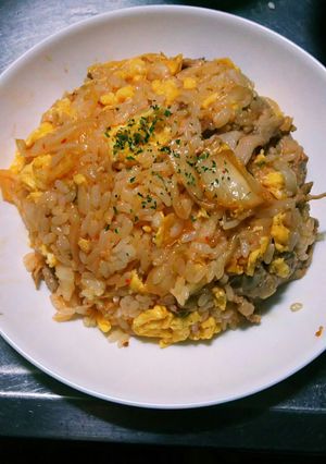 豚キムチ炒飯-レシピのメイン写真