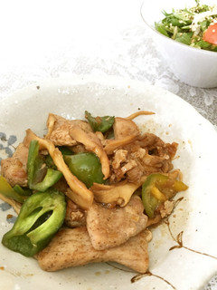 豚肉と舞茸の梅オイスター炒め-レシピのメイン写真