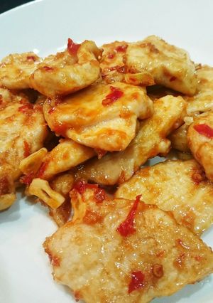 【節約】柔らか鶏ムネ肉のピリ辛味噌炒め-レシピのメイン写真