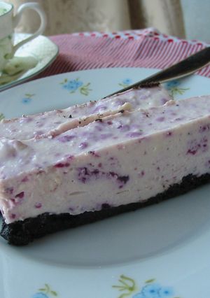 節約簡単♪ブルーベリーレアチーズケーキ-レシピのメイン写真