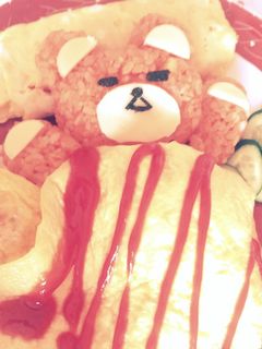 リラックマオムライス-レシピのメイン写真