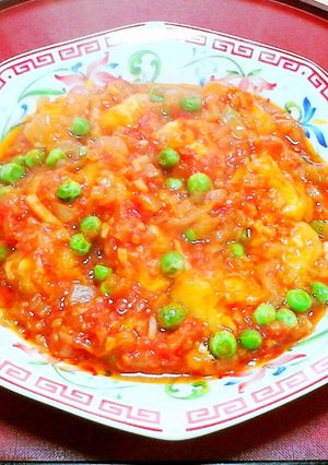 豆腐のチリソース煮♪-レシピのメイン写真