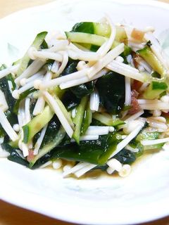 シャキシャキえのき茸の梅和え-レシピのメイン写真