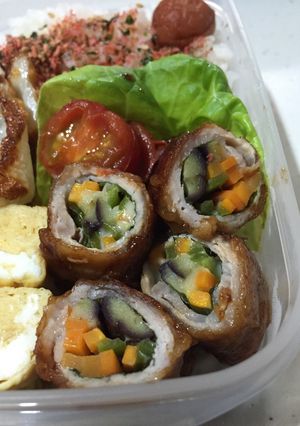 ☆お弁当☆豚肉のチーズ巻き❤️-レシピのメイン写真