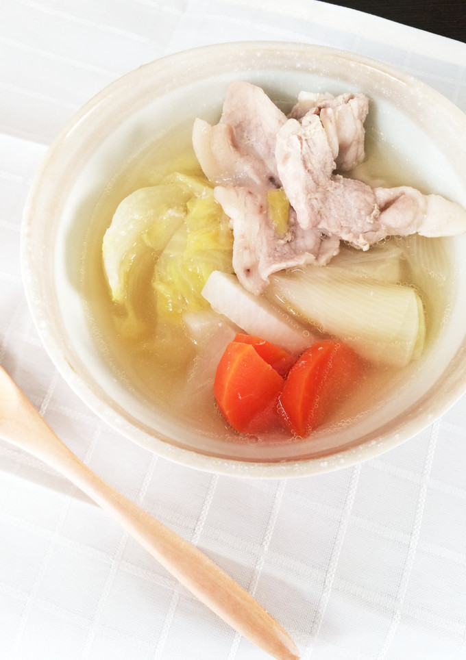 旨味たっぷり♪豚と野菜の簡単スープ-レシピのメイン写真