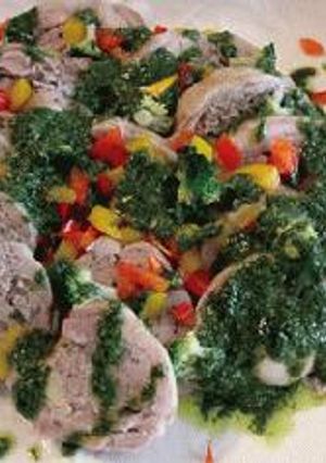チキンロールバジルソース-レシピのメイン写真