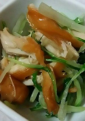スモークささみと水菜のポン酢和え。-レシピのメイン写真