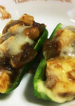ピーマンのカレー詰め-レシピのメイン写真