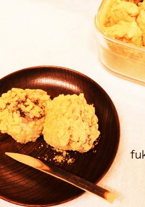 お手軽☆ごはんで！あん入りきな粉餅-レシピのメイン写真