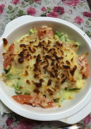 糖質制限 アボカドのチーズ焼き-レシピのメイン写真