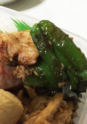 ☆お弁当☆豚肉とピーマンの炒め物-レシピのメイン写真