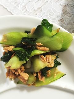青梗菜とツナの醤油炒め-レシピのメイン写真
