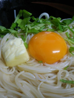 釜玉バターにゅうめん-レシピのメイン写真