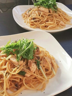 ポン酢でさっぱり和風パスタ-レシピのメイン写真
