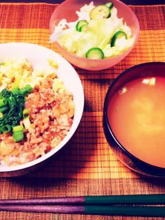 シンプル、美味しい、そぼろ丼♡-レシピのメイン写真