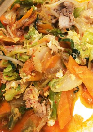 簡単野菜たっぷりキムチ炒め煮★-レシピのメイン写真