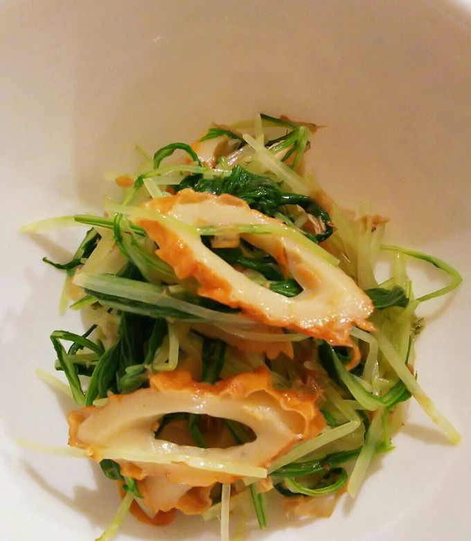 簡単☆水菜とちくわの和え物♪-レシピのメイン写真