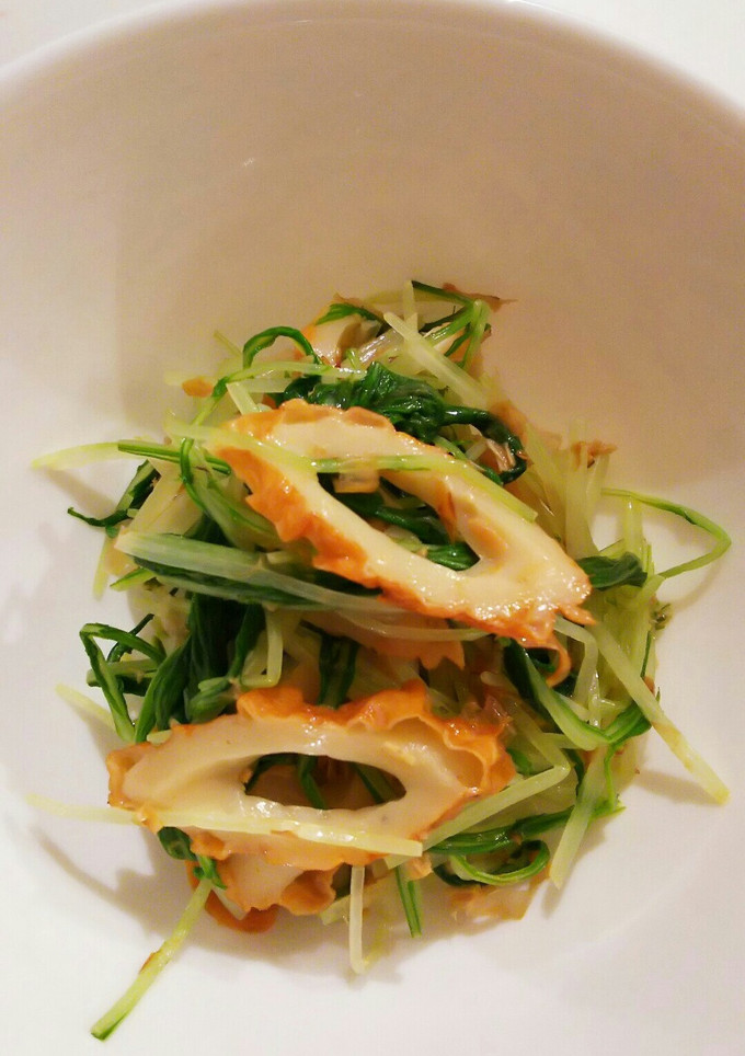 簡単☆水菜とちくわの和え物♪-レシピのメイン写真