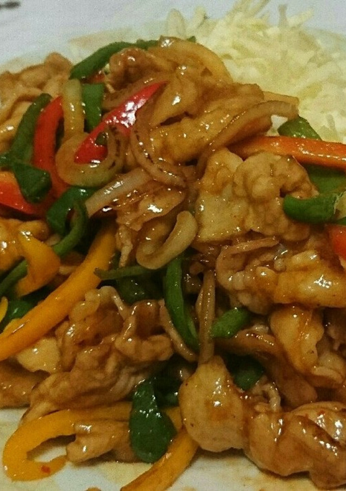 お肉は何でもOK！簡単！甘辛肉野菜炒め-レシピのメイン写真