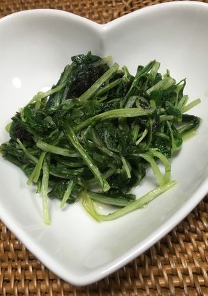 水菜と味のりの炒め物(おつまみにも♪)-レシピのメイン写真