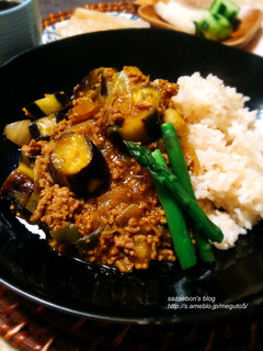 ヘルシー。茄子の和風ドライカレー-レシピのメイン写真