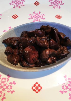 ワインに合う~鶏レバーの赤ワイン煮-レシピのメイン写真