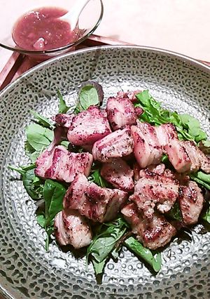 豚バラ・ブロックステーキサラダ-レシピのメイン写真