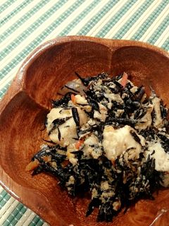 ひじきと豆腐と卵の炒り煮-レシピのメイン写真