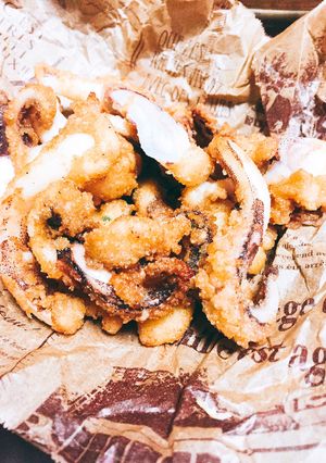 材料2つで出来るイカゲソ唐揚げ-レシピのメイン写真
