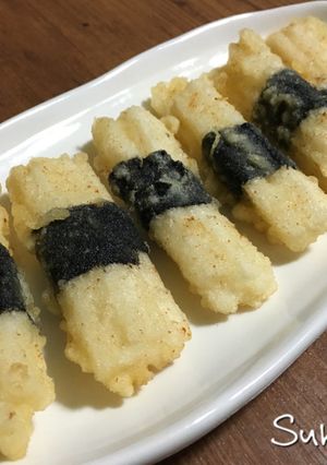 山芋と海苔でサクッと磯辺天ぷら☆-レシピのメイン写真
