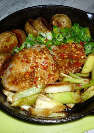 イシスキで九条ネギと豚ロースのカツ風-レシピのメイン写真