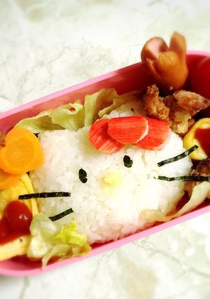 キティちゃんのキャラ弁-レシピのメイン写真