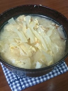 キャベツと卵の味噌汁-レシピのメイン写真