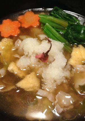桜あんかけうどん-レシピのメイン写真