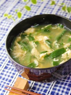 ニラたまのお味噌汁-レシピのメイン写真