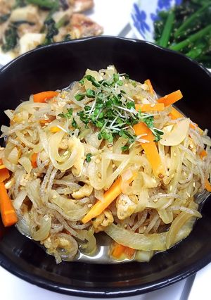 お肉いらないよ！野菜としらたきの甘辛煮-レシピのメイン写真