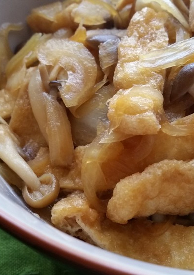 お揚げとしめじの甘辛丼-レシピのメイン写真