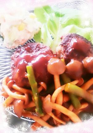 きのこハンバーグ-レシピのメイン写真