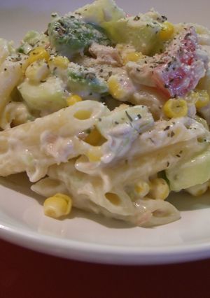サワークリームと野菜の冷製パスタ-レシピのメイン写真