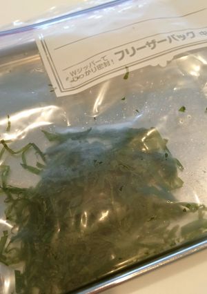 【野菜の冷凍保存】大葉-レシピのメイン写真