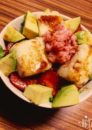 手抜き！サラダご飯~ネギトロ添え~-レシピのメイン写真
