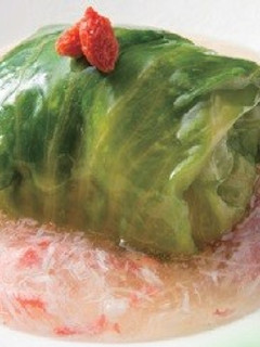 豆腐団子のレタス包み蒸し-レシピのメイン写真