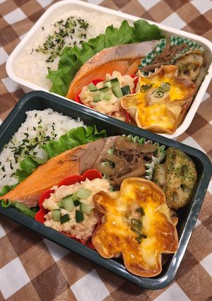 高１男子とパパの弁当241029-レシピのメイン写真