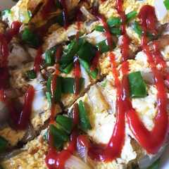รูปของ 残り野菜のオープンオムレツ♪