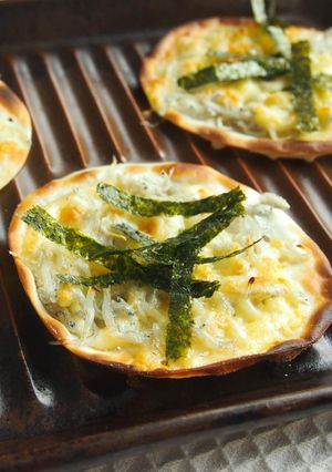 包丁いらずで簡単！餃子の皮ピザ-レシピのメイン写真
