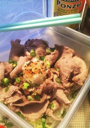 わたしの☆牛しゃぶ丼弁当-レシピのメイン写真