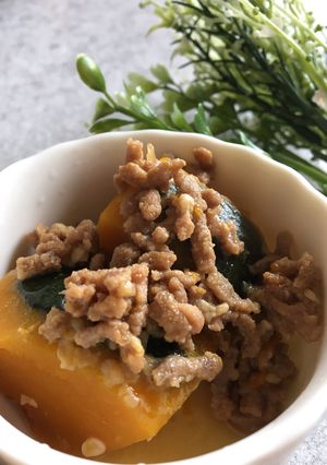 かぼちゃのそぼろ煮-レシピのメイン写真