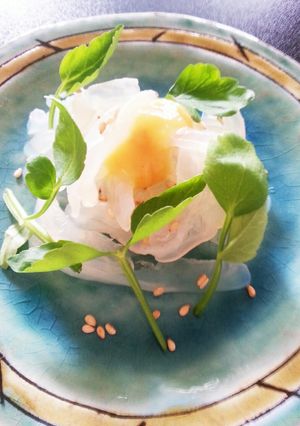 酒のあてに！塩くらげ・せりの酢味噌-レシピのメイン写真